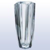 Crystal trophy with geometric facets and flared rim, ideal for corporate or employee recognition awards.