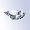 Crystal trophy bowl with faceted geometric edges, ideal for corporate recognition or employee achievement awards.
