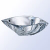 Square crystal trophy with wavy edges on gradient background, ideal for corporate or employee achievement awards.