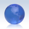 Crystal globe trophy featuring North and South America, ideal for corporate achievement or employee recognition awards.