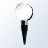 Crystal round-top award with silver neck, black base; ideal for corporate recognition or employee achievement.