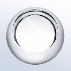 Crystal trophy with a polished, mirror-like finish, ideal for corporate or employee achievement recognition.