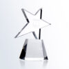Crystal star award trophy with Allstate logo, presented for new accounts. Ideal for corporate or employee recognition.