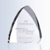 Crystal award trophy with 2007 Largest Net Gain engraving for Royal Purple Synthetic Oil, personalized for milestone recognition.