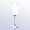 Crystal champagne flute trophy pair with crystal-studded stems, ideal for milestone or corporate recognition events.
