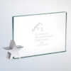 Crystal plaque with chrome star accent, engraved for Catholic Healthcare Partners 2008 Longest Putt achievement.