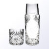 Crystal award set featuring diamond pattern carafe and tumbler, ideal for corporate or employee milestone recognition.